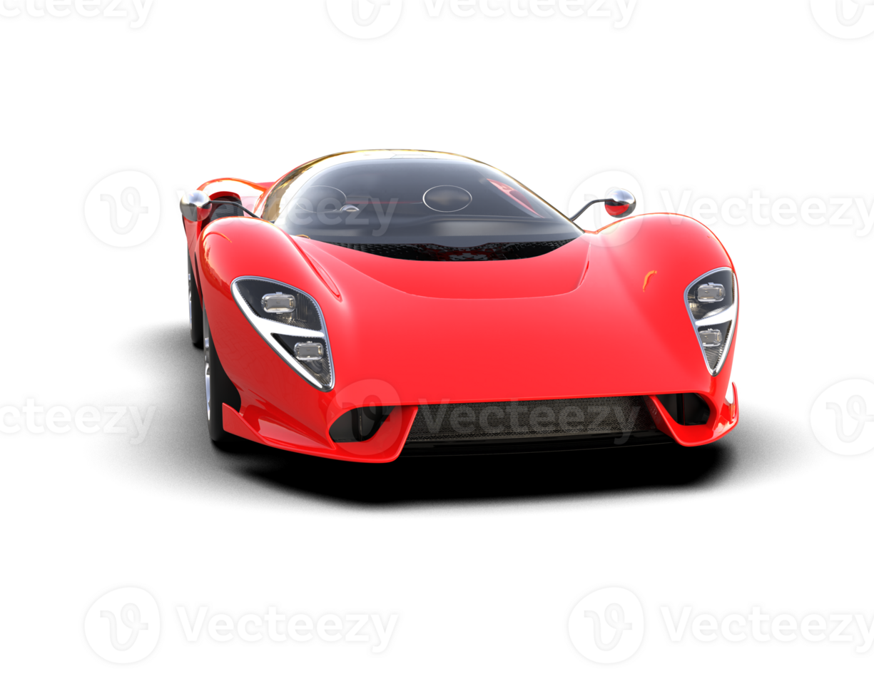 Realistic sport car isolated on background. 3d rendering - illustration png