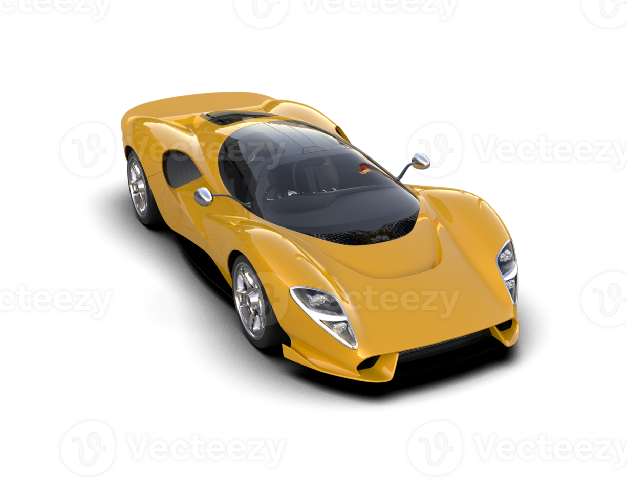 Realistic sport car isolated on background. 3d rendering - illustration png