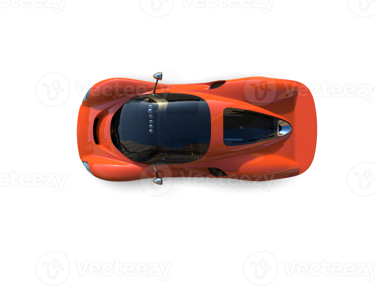 Realistic sport car isolated on background. 3d rendering - illustration png