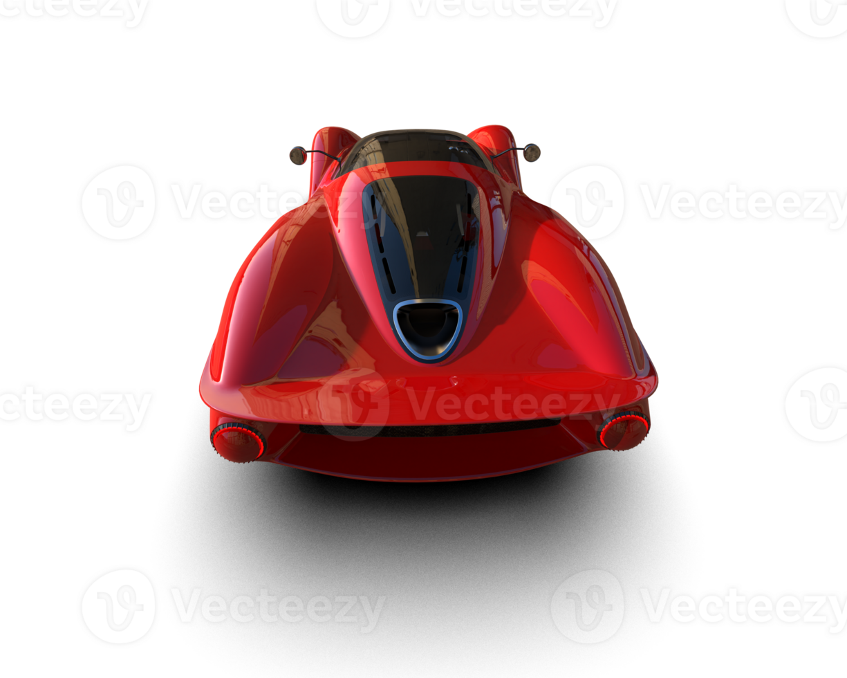Realistic sport car isolated on background. 3d rendering - illustration png