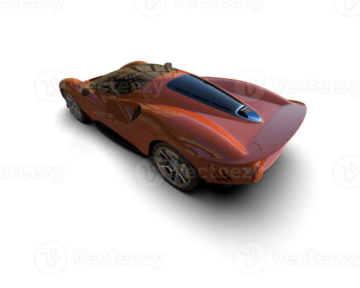 Realistic sport car isolated on background. 3d rendering - illustration png