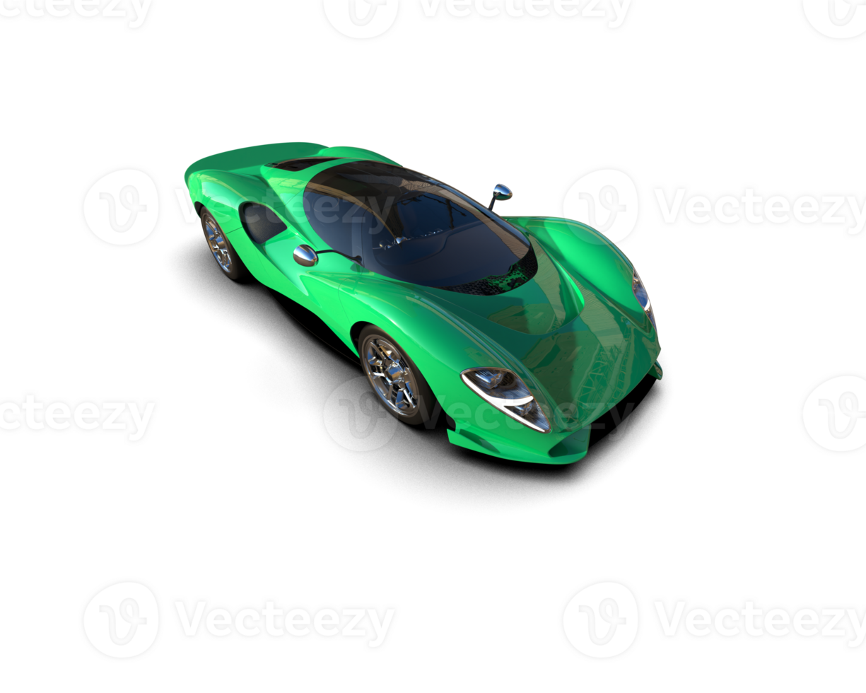 Realistic sport car isolated on background. 3d rendering - illustration png