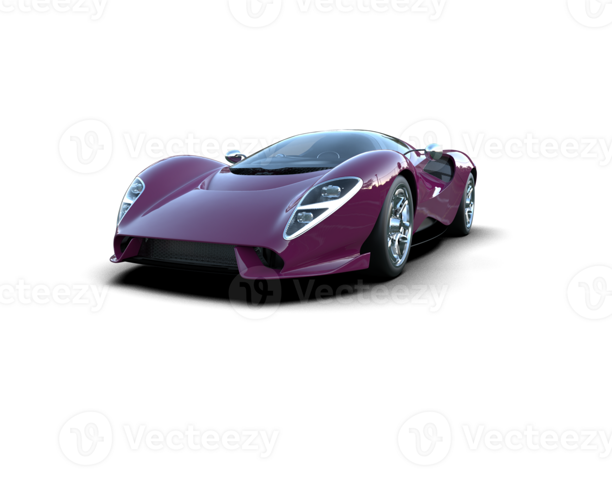 Realistic sport car isolated on background. 3d rendering - illustration png