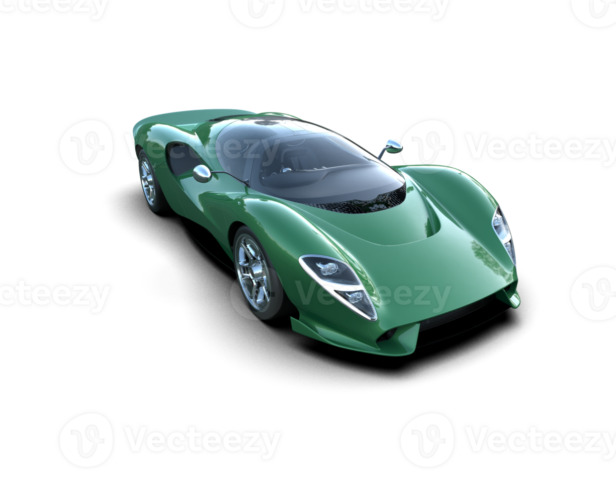Realistic sport car isolated on background. 3d rendering - illustration png