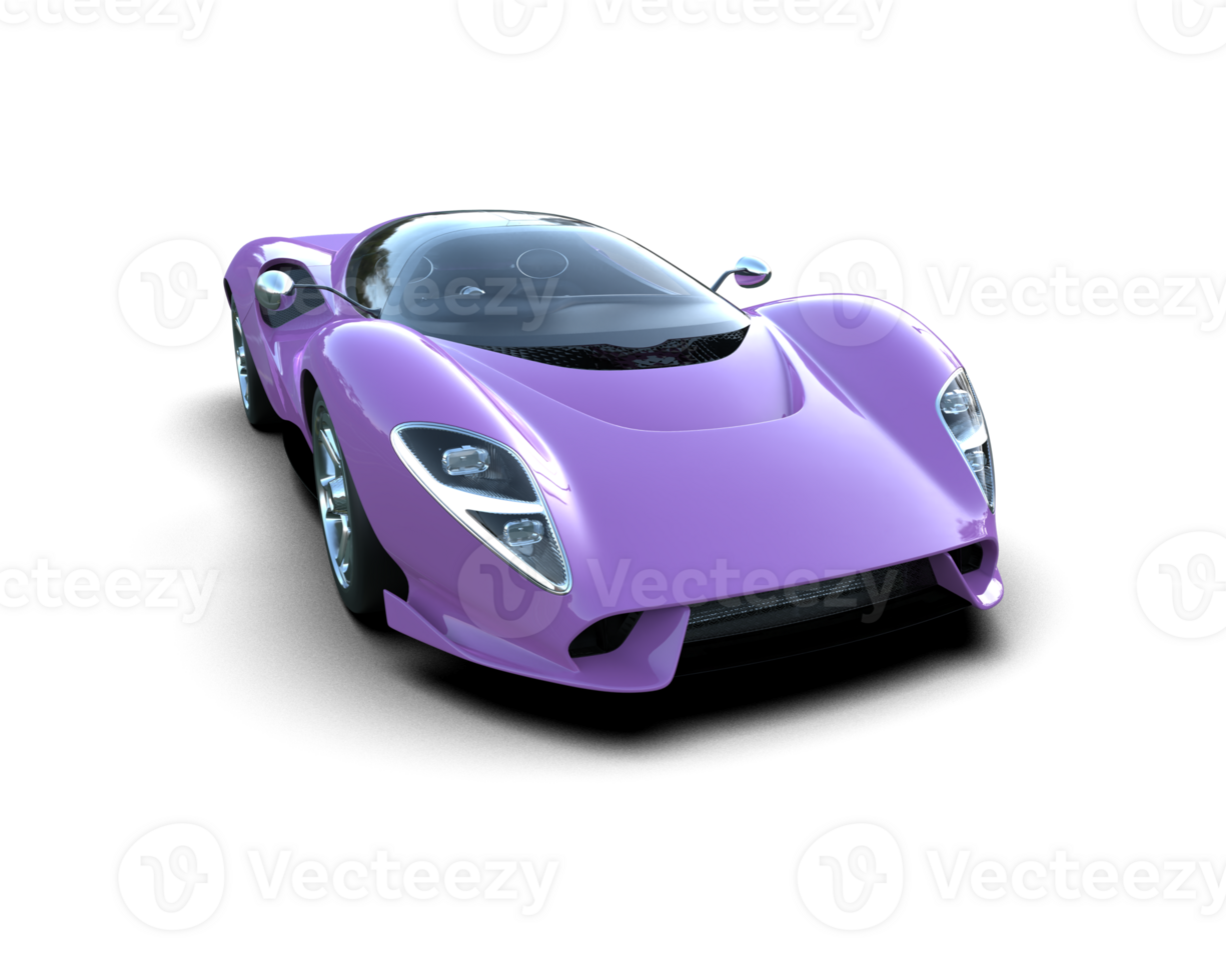 Realistic sport car isolated on background. 3d rendering - illustration png