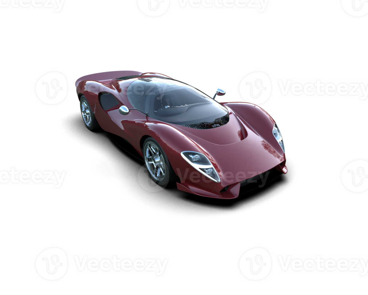 Realistic sport car isolated on background. 3d rendering - illustration png