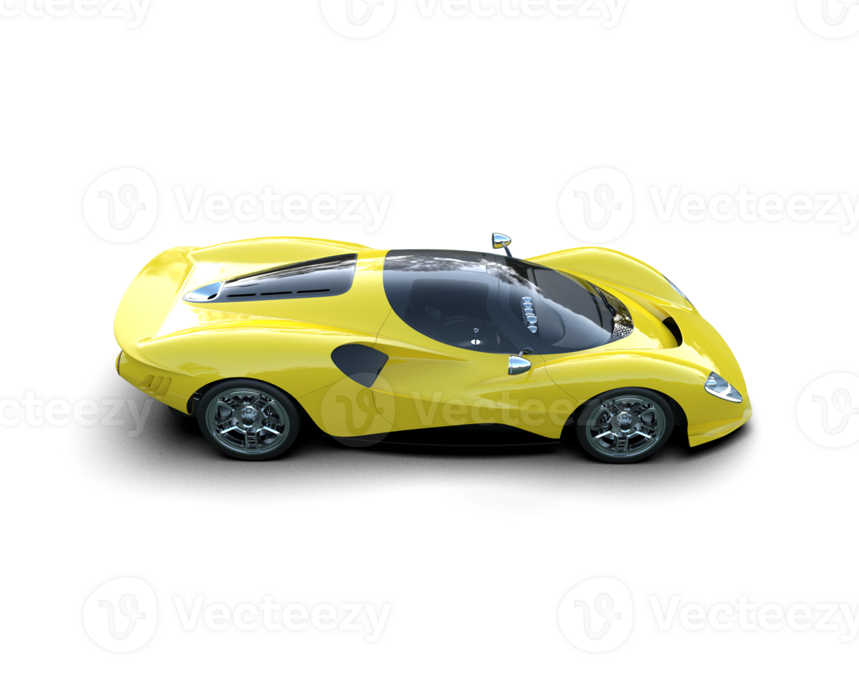 Realistic sport car isolated on background. 3d rendering - illustration png