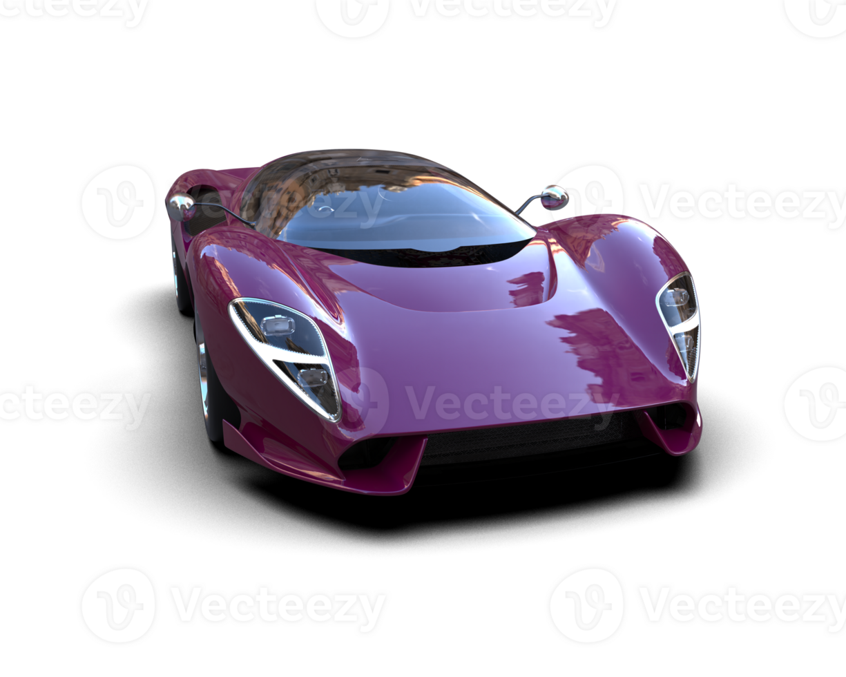 Realistic sport car isolated on background. 3d rendering - illustration png