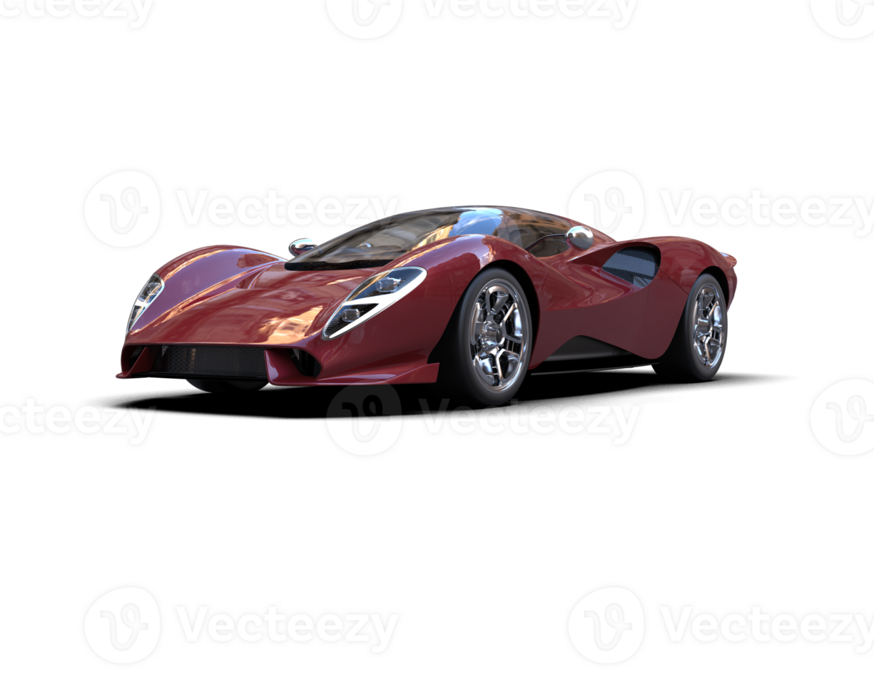 Realistic sport car isolated on background. 3d rendering - illustration png