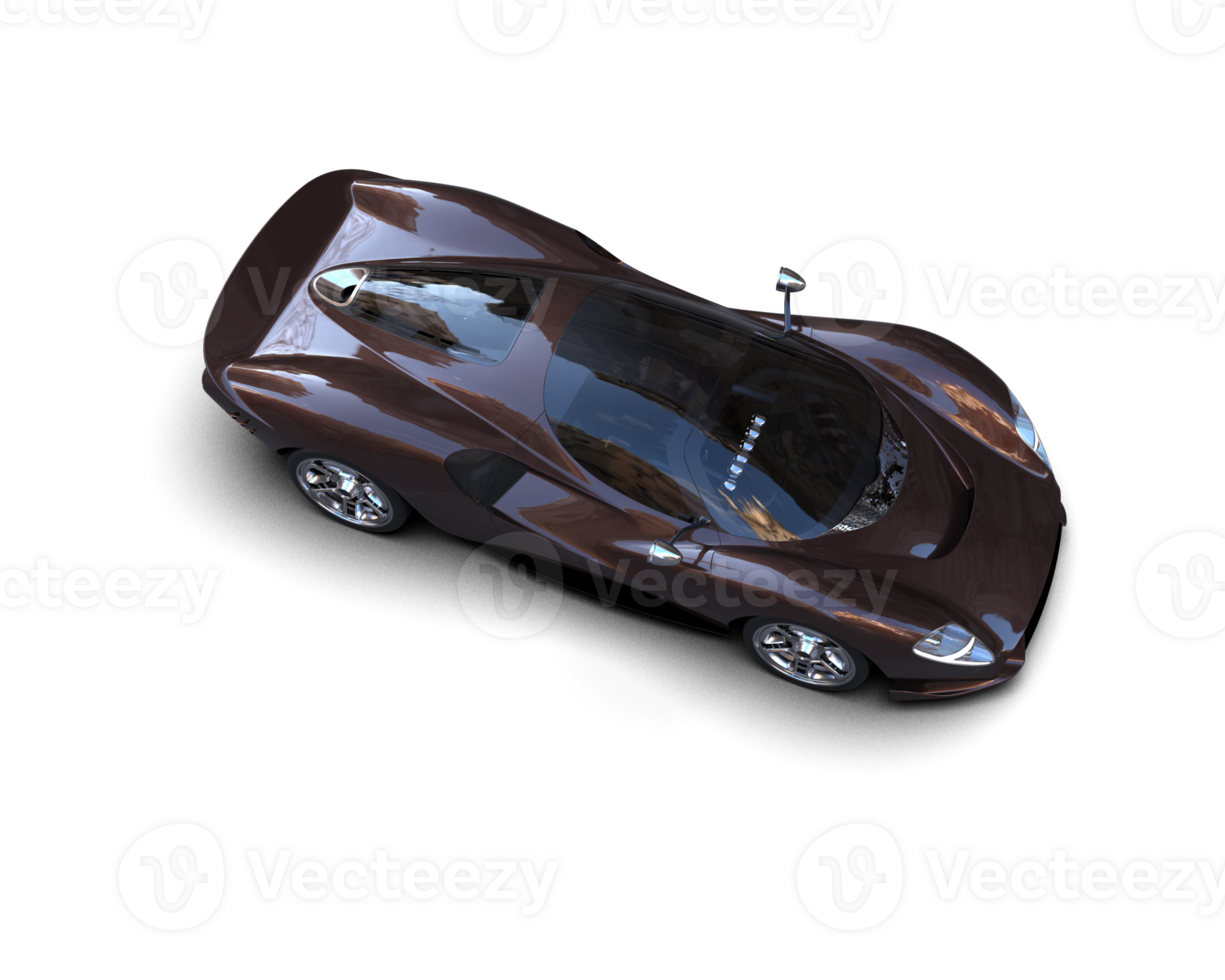 Realistic sport car isolated on background. 3d rendering - illustration png