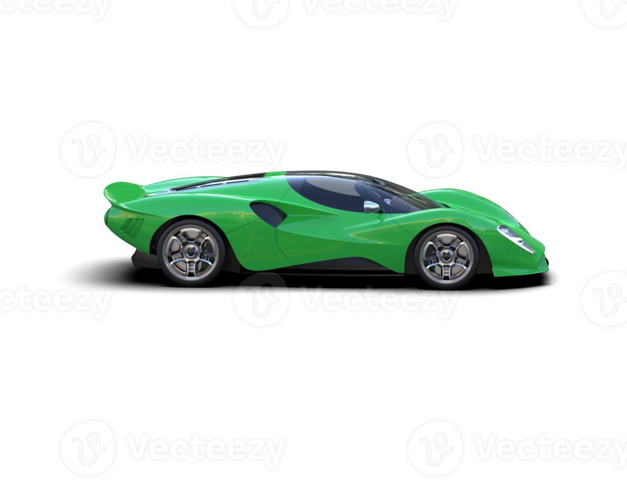 Realistic sport car isolated on background. 3d rendering - illustration png
