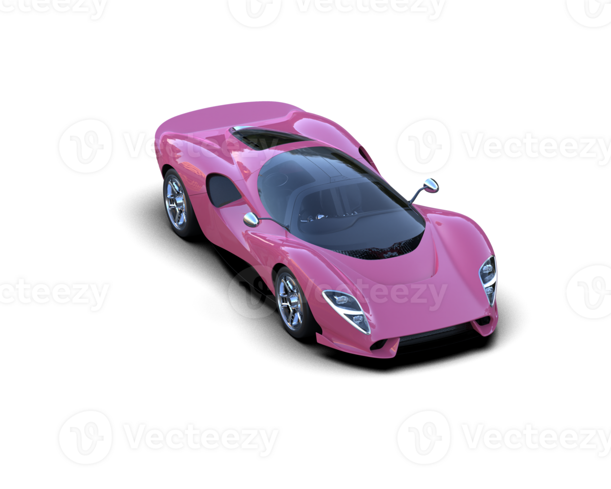 Realistic sport car isolated on background. 3d rendering - illustration png