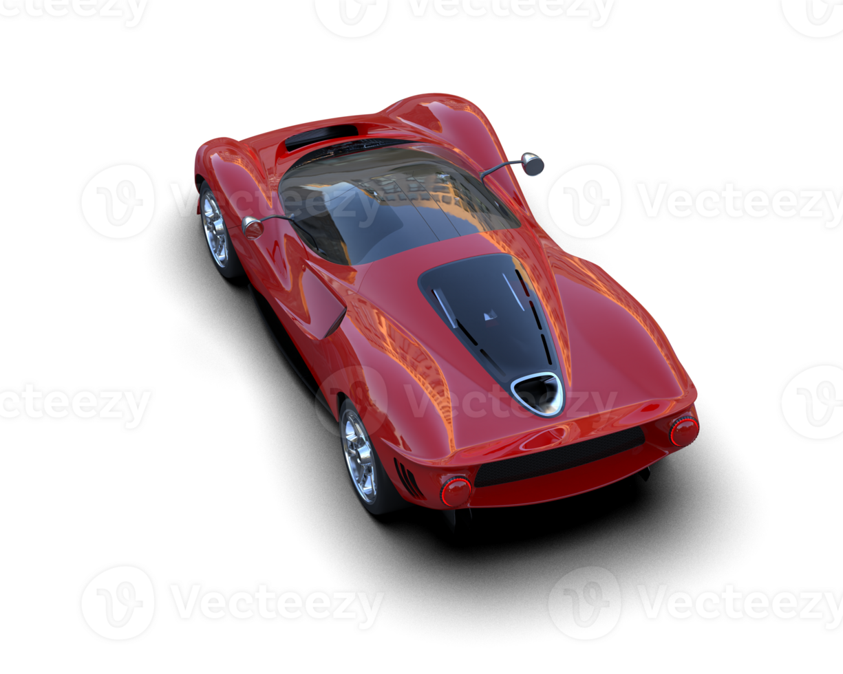 Realistic sport car isolated on background. 3d rendering - illustration png