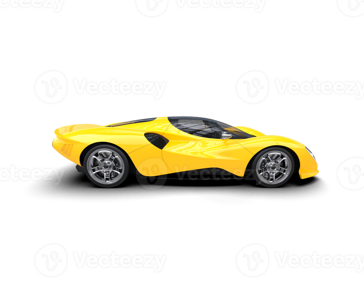 Realistic sport car isolated on background. 3d rendering - illustration png