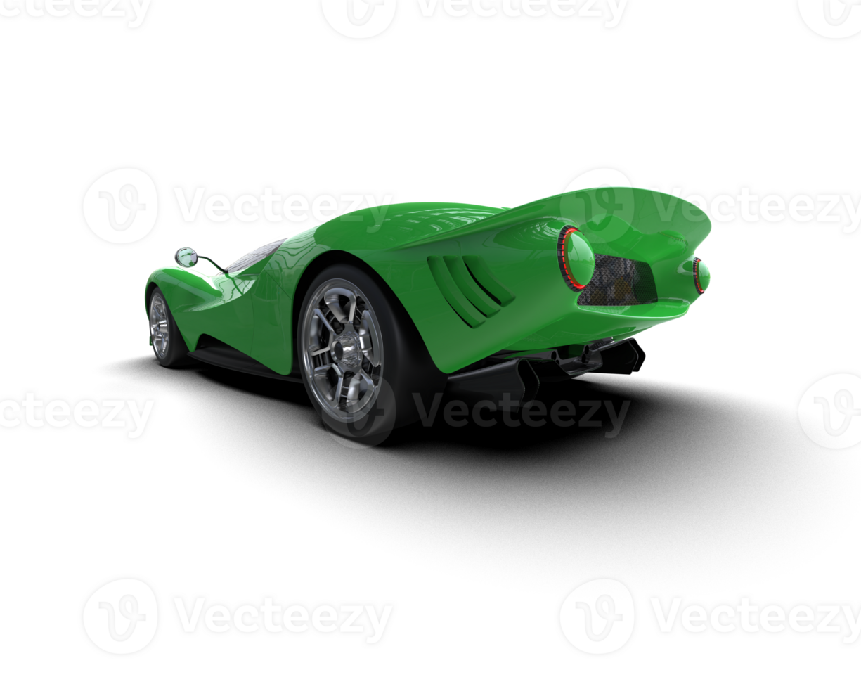 Realistic sport car isolated on background. 3d rendering - illustration png