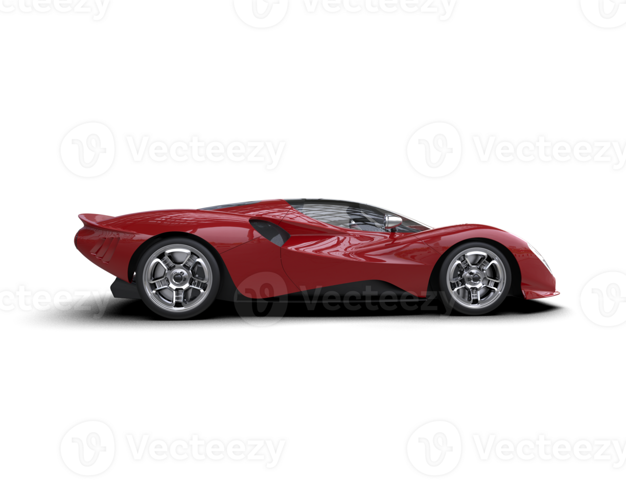Realistic sport car isolated on background. 3d rendering - illustration png