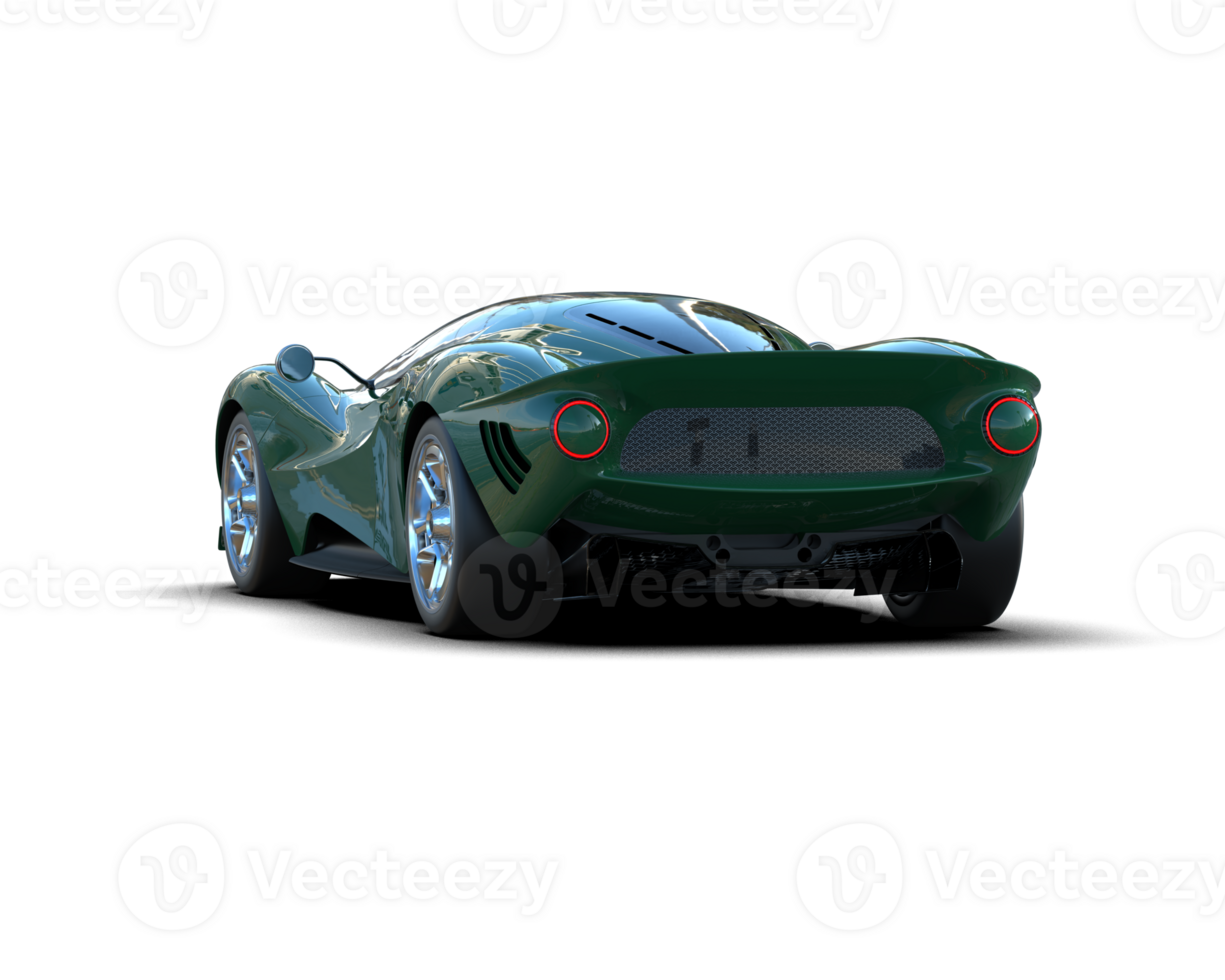 Realistic sport car isolated on background. 3d rendering - illustration png