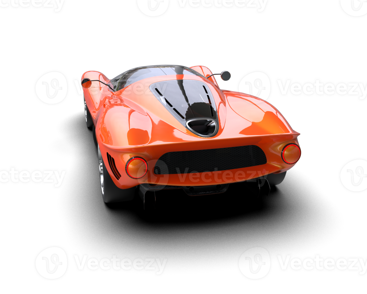 Realistic sport car isolated on background. 3d rendering - illustration png