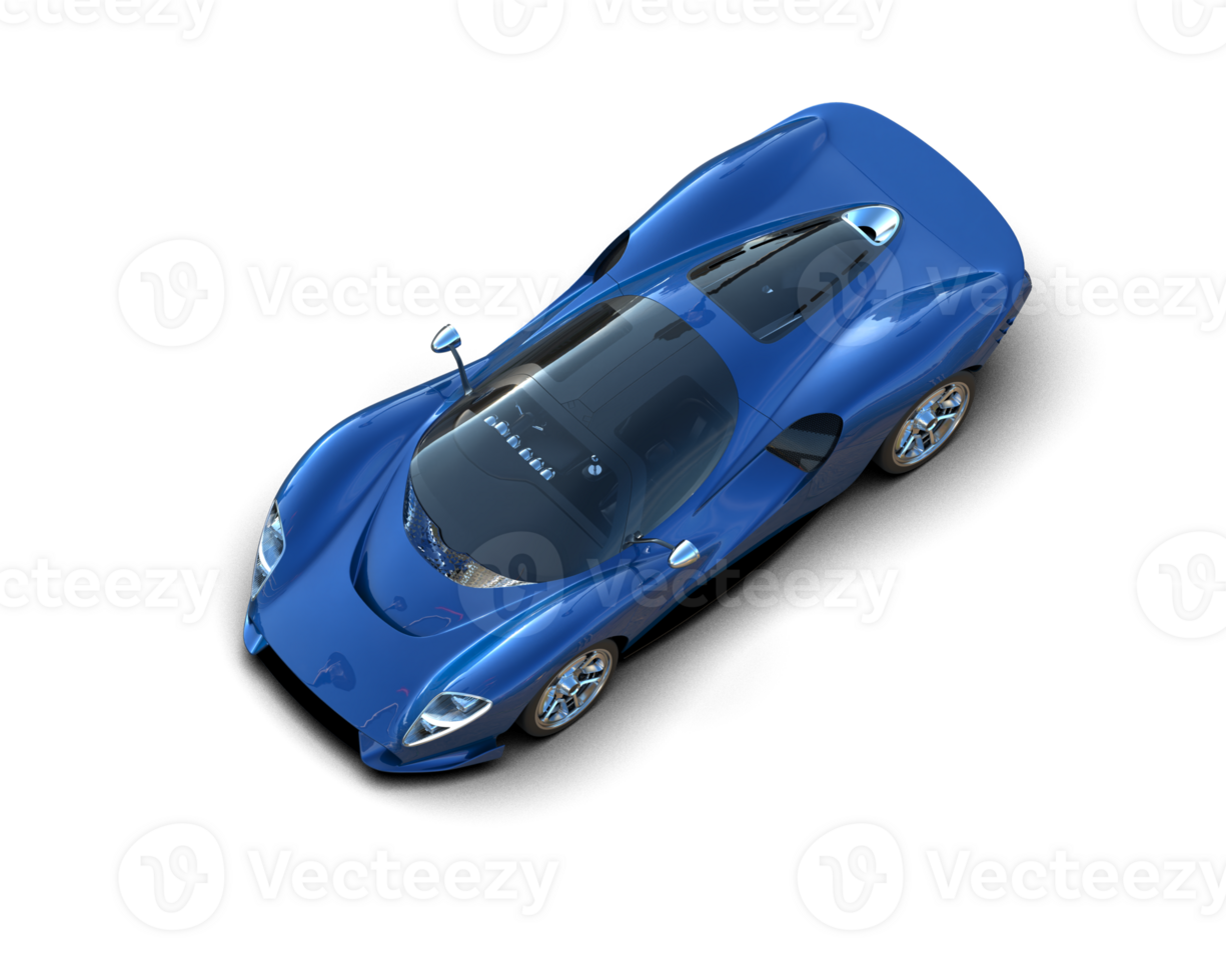 Realistic sport car isolated on background. 3d rendering - illustration png