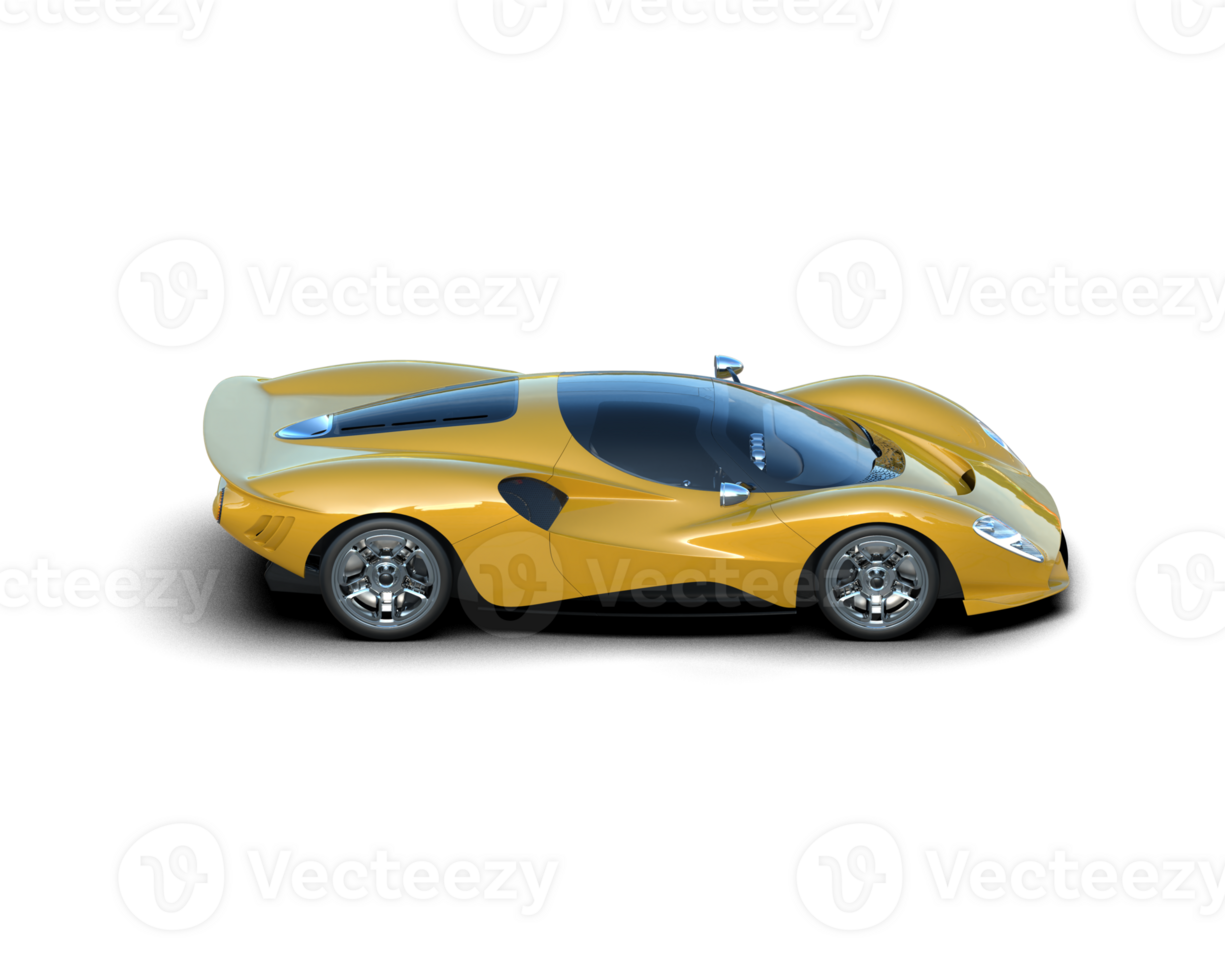 Realistic sport car isolated on background. 3d rendering - illustration png