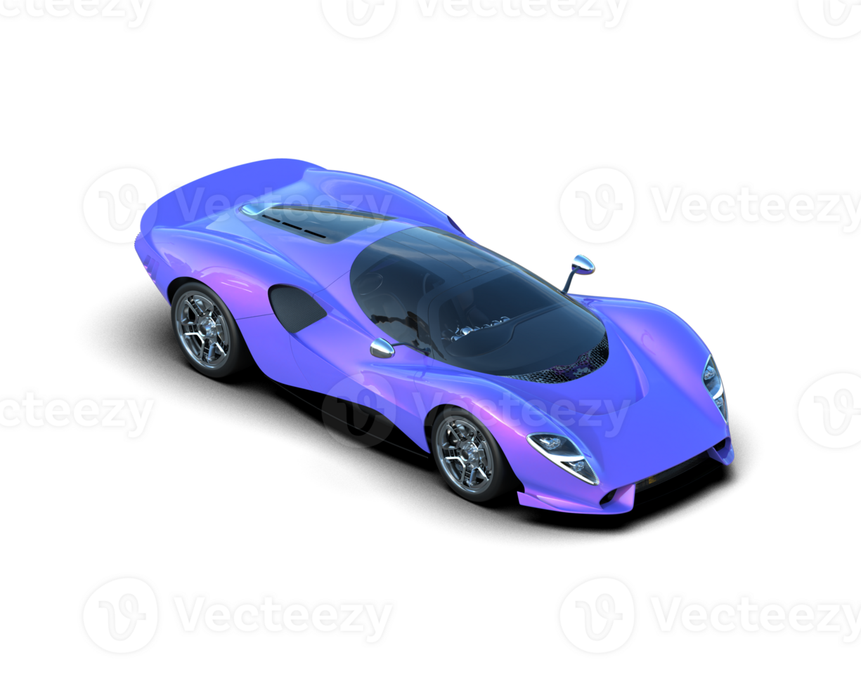 Realistic sport car isolated on background. 3d rendering - illustration png