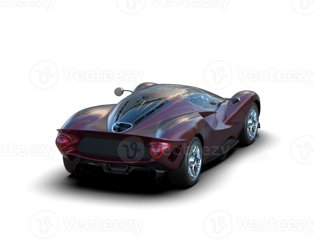 Realistic sport car isolated on background. 3d rendering - illustration png