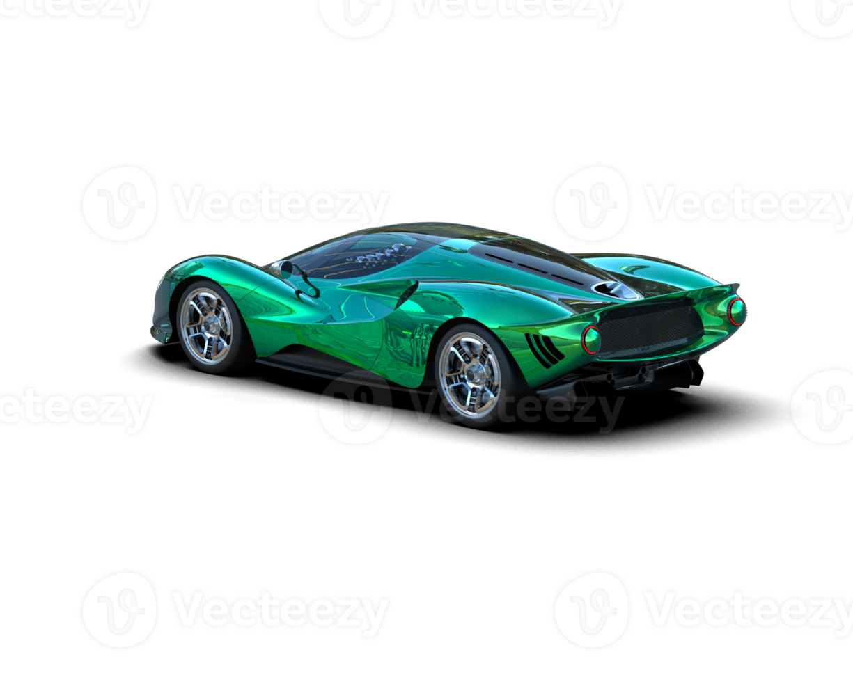 Realistic sport car isolated on background. 3d rendering - illustration png