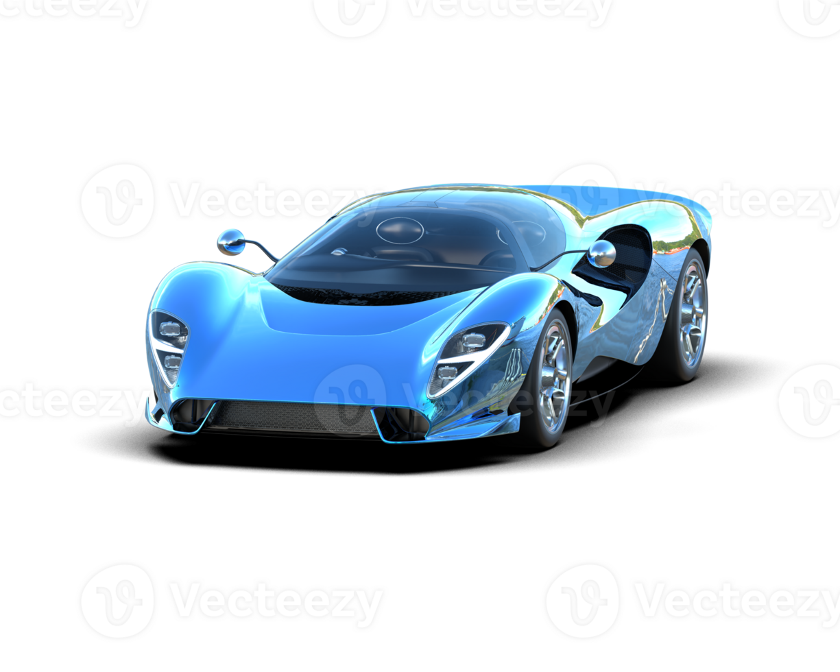 Realistic sport car isolated on background. 3d rendering - illustration png