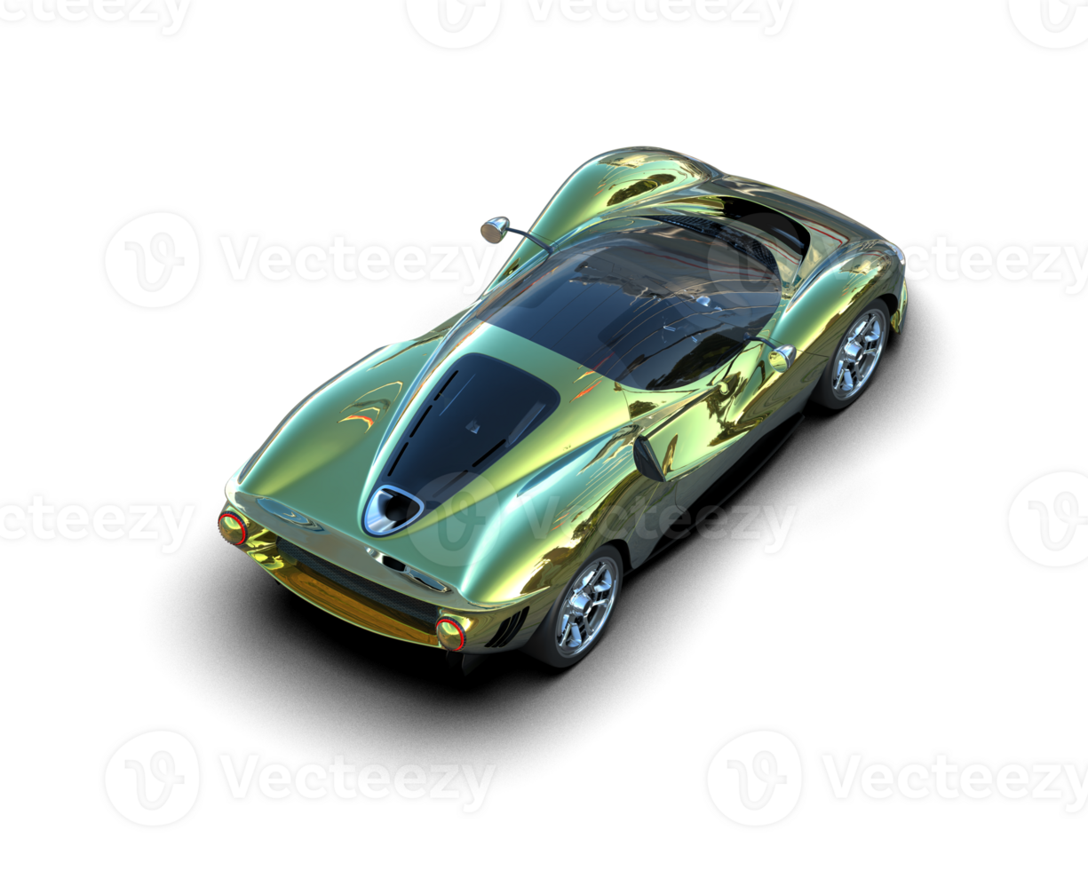 Realistic sport car isolated on background. 3d rendering - illustration png