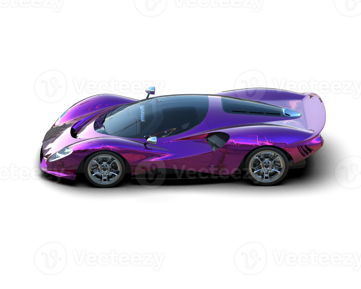 Realistic sport car isolated on background. 3d rendering - illustration png