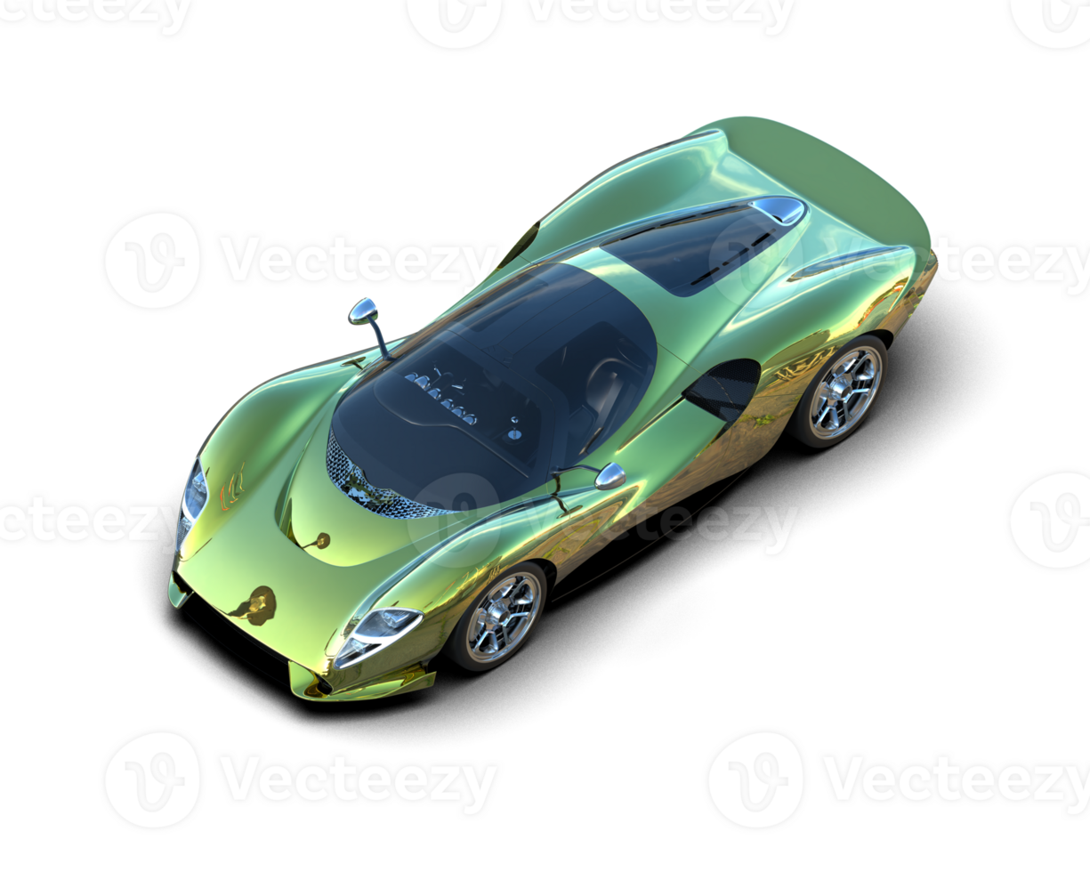 Realistic sport car isolated on background. 3d rendering - illustration png