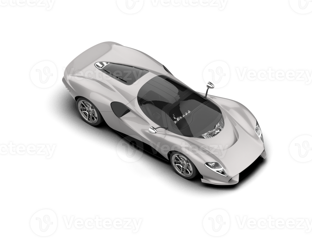 Realistic sport car isolated on background. 3d rendering - illustration png
