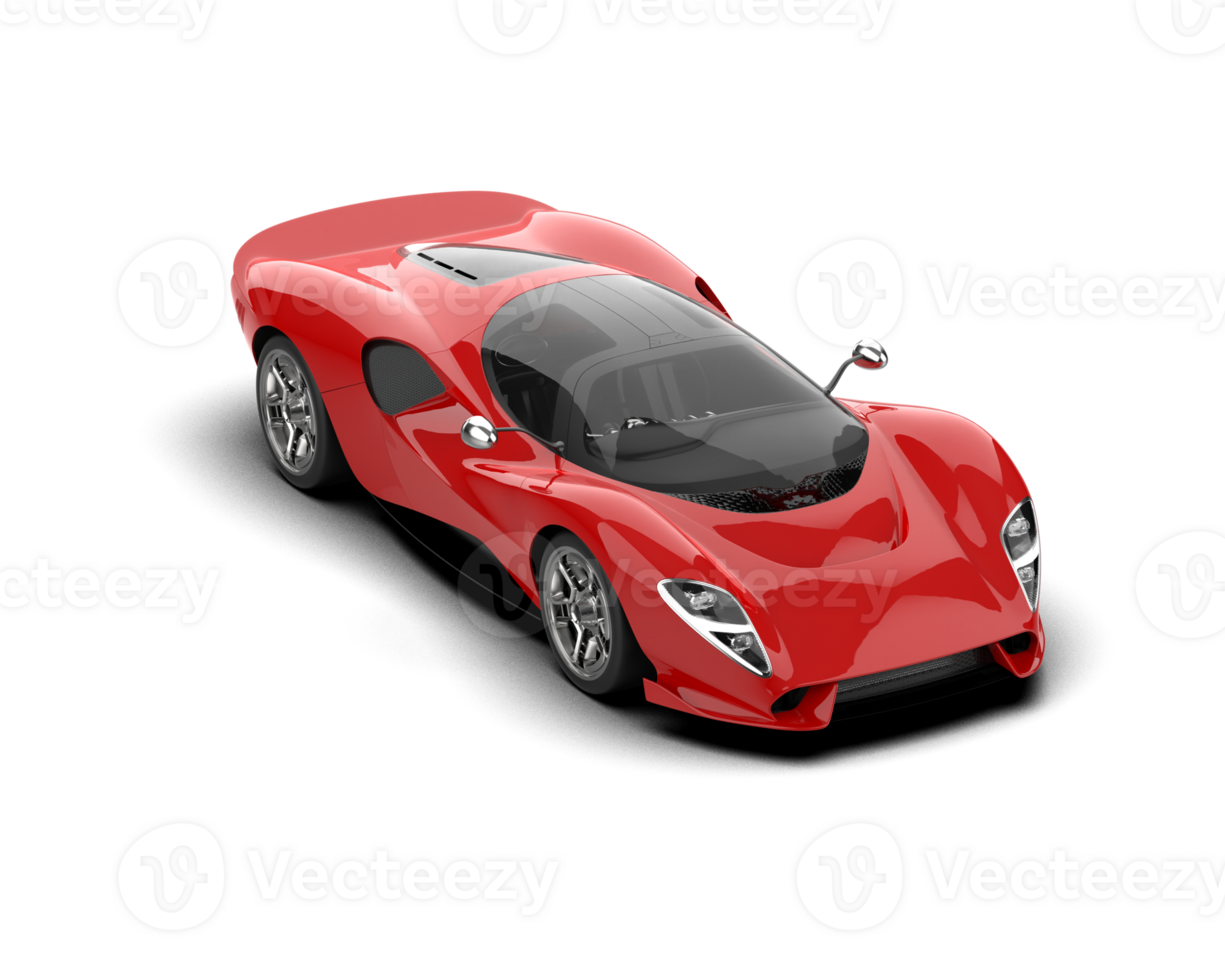 Realistic sport car isolated on background. 3d rendering - illustration png