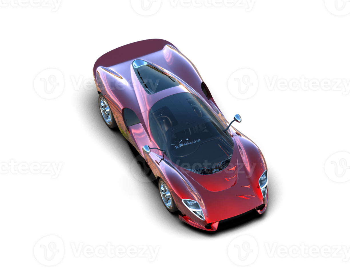 Realistic sport car isolated on background. 3d rendering - illustration png