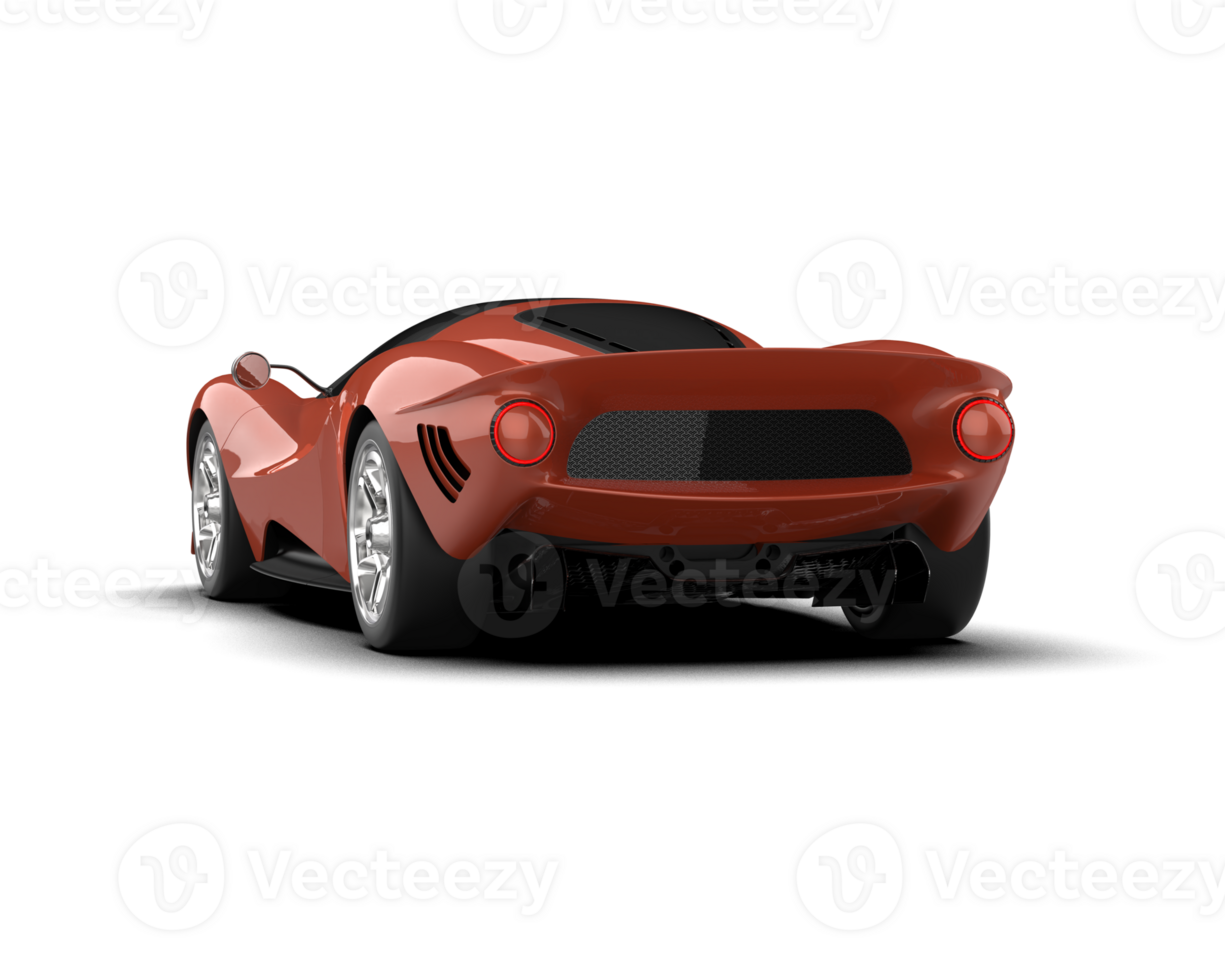 Realistic sport car isolated on background. 3d rendering - illustration png