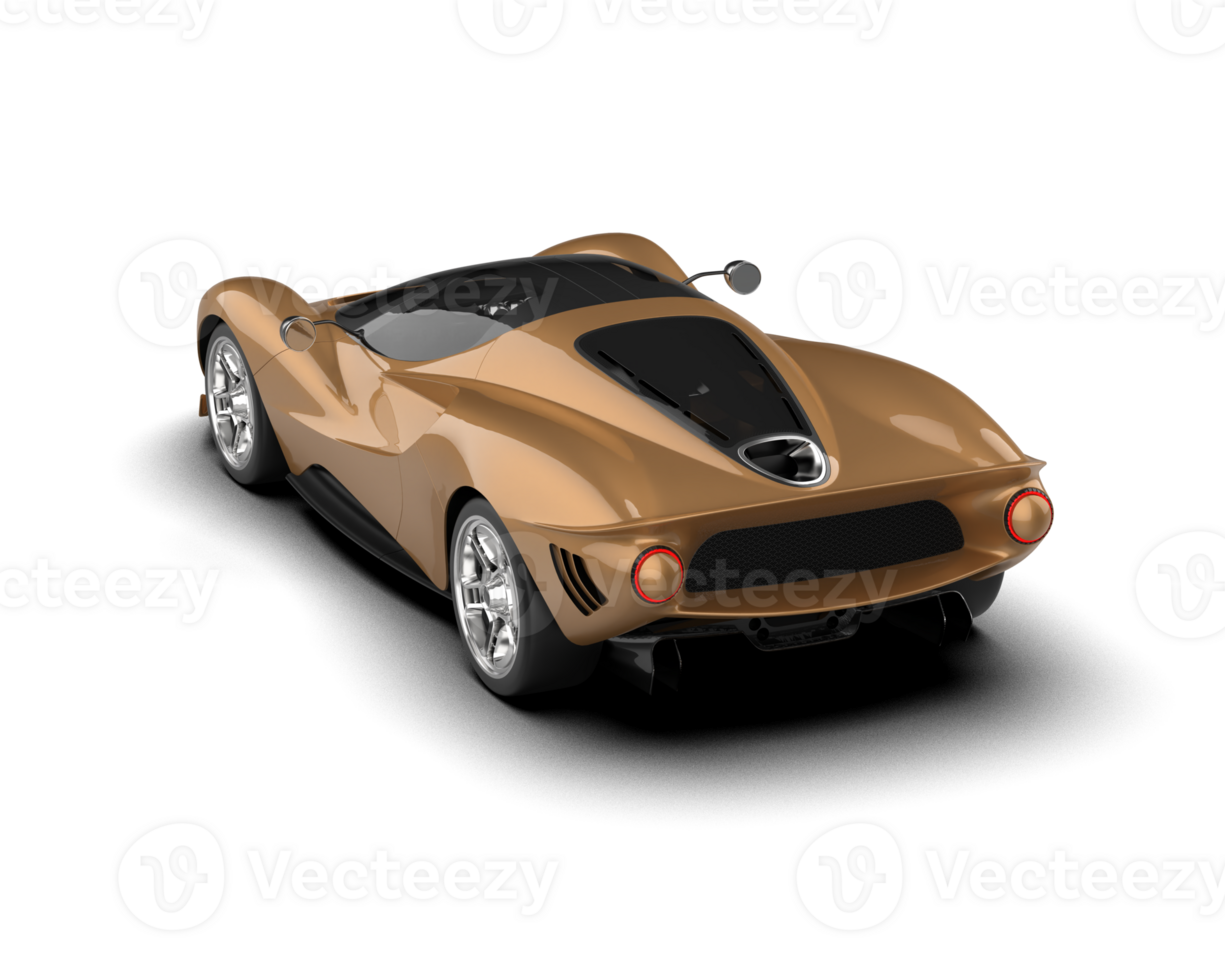 Realistic sport car isolated on background. 3d rendering - illustration png