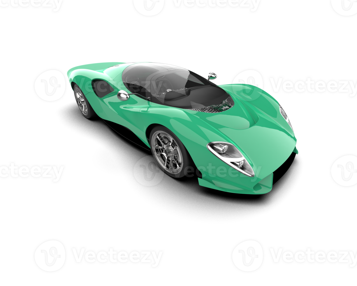 Realistic sport car isolated on background. 3d rendering - illustration png