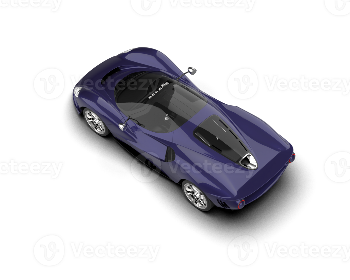 Realistic sport car isolated on background. 3d rendering - illustration png