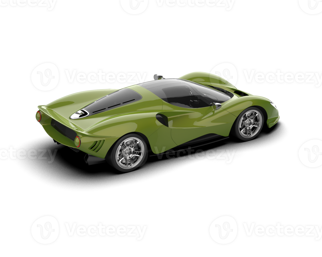 Realistic sport car isolated on background. 3d rendering - illustration png