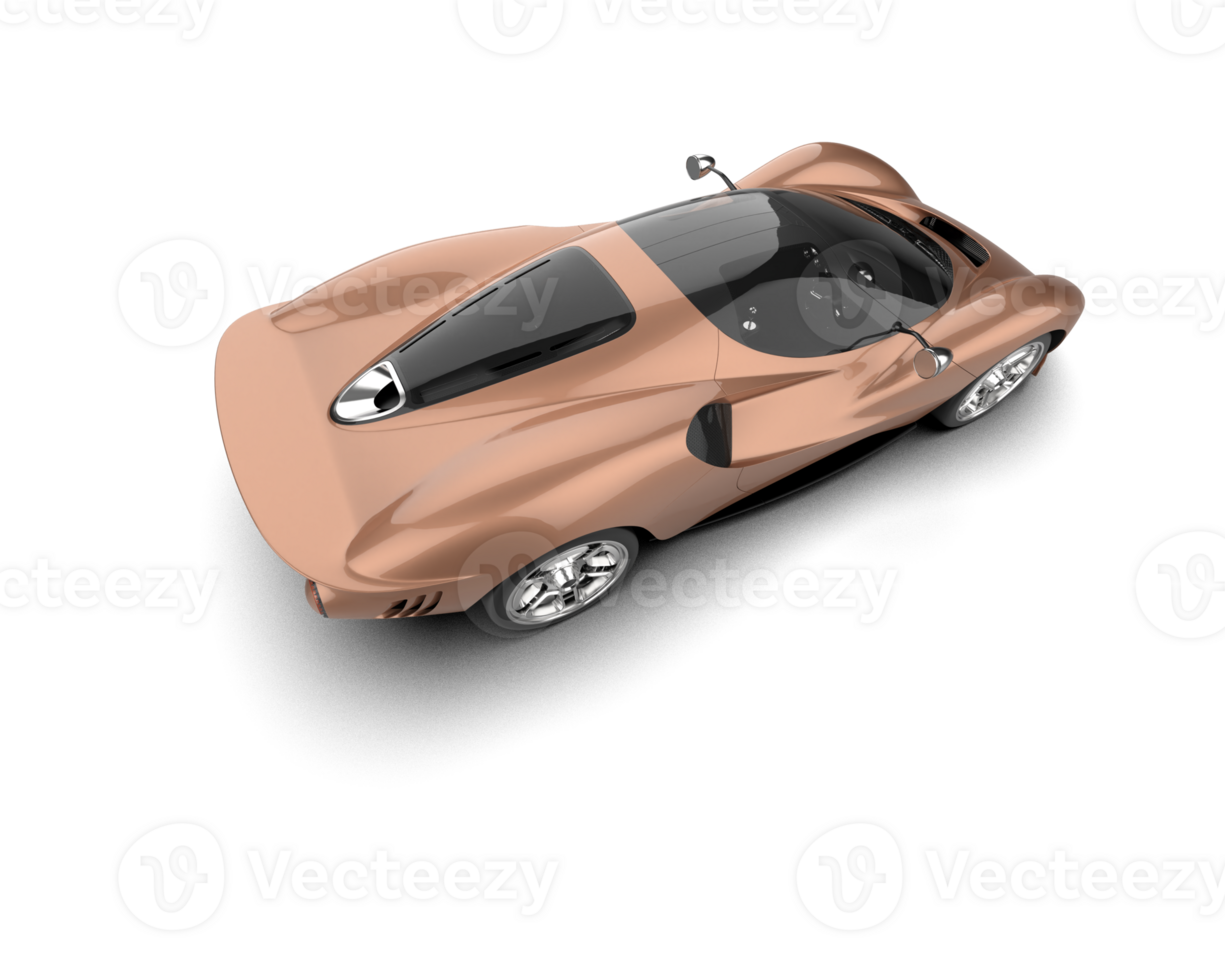 Realistic sport car isolated on background. 3d rendering - illustration png