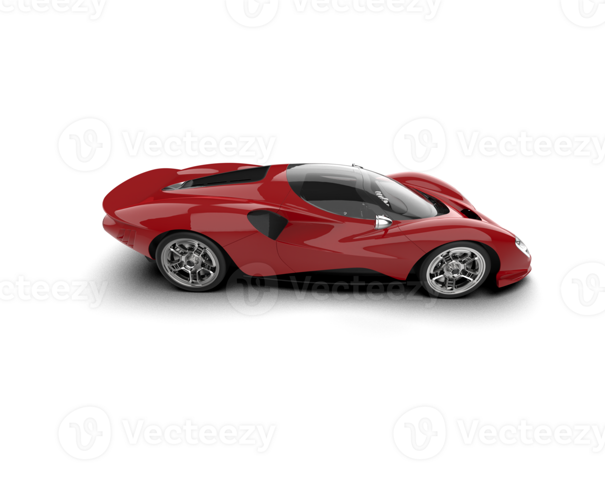 Realistic sport car isolated on background. 3d rendering - illustration png