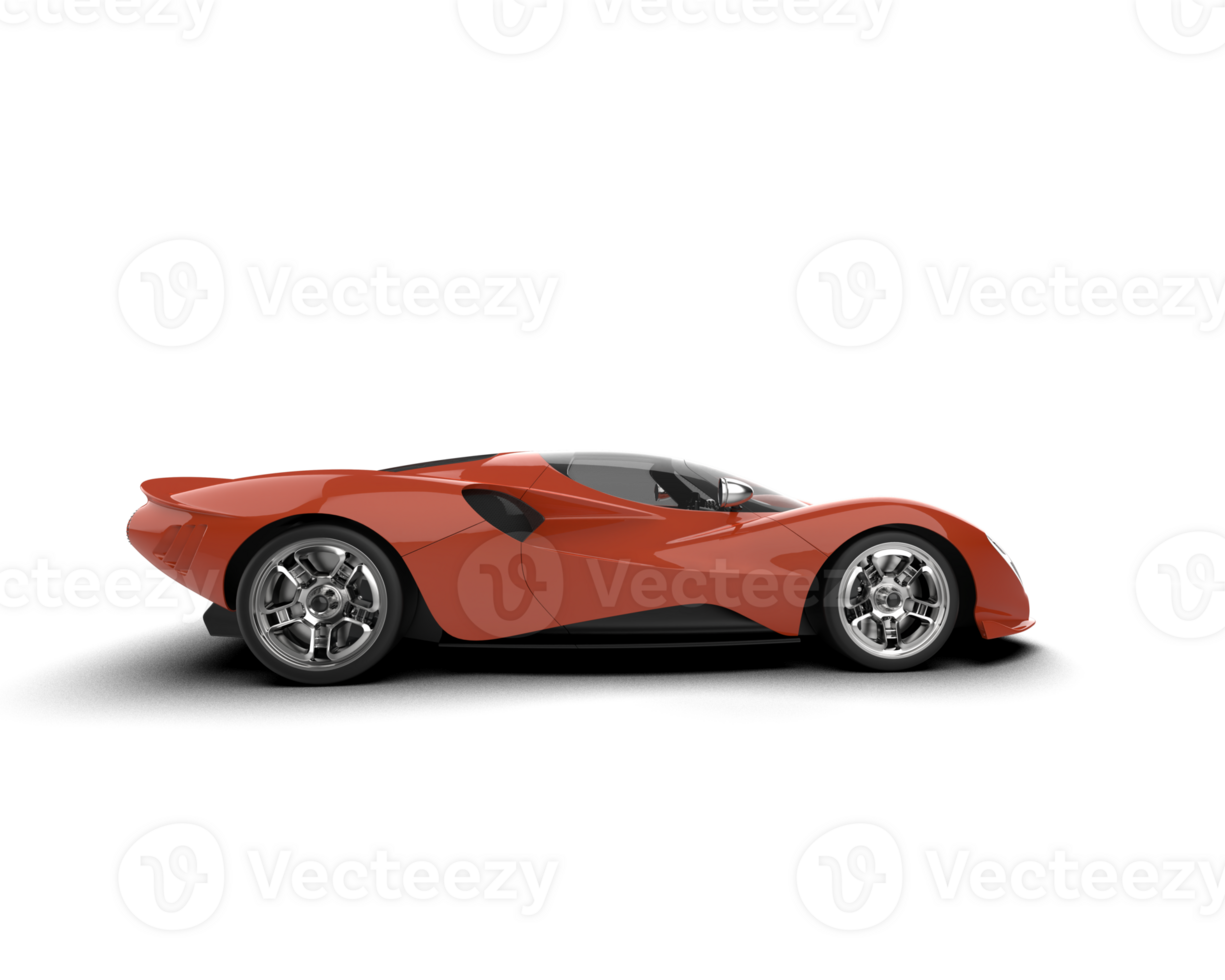 Realistic sport car isolated on background. 3d rendering - illustration png