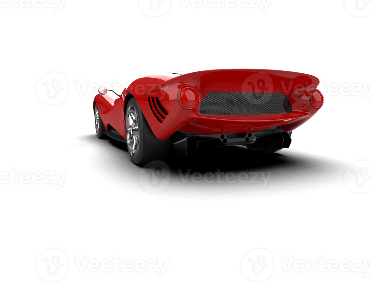 Realistic sport car isolated on background. 3d rendering - illustration png