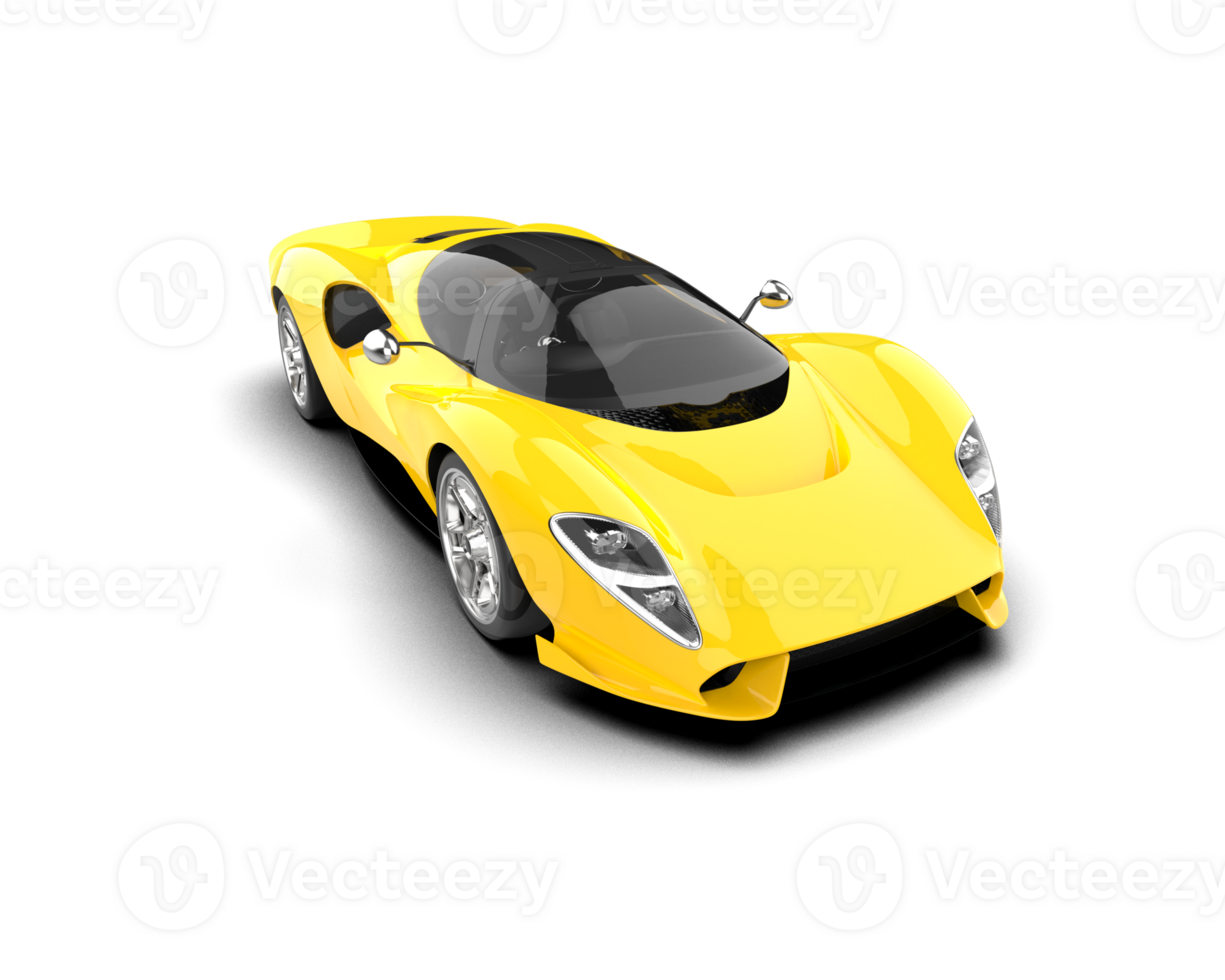 Realistic sport car isolated on background. 3d rendering - illustration png
