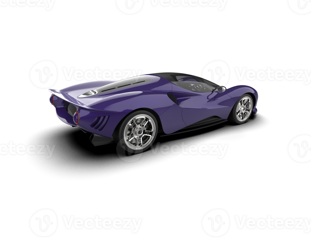 Realistic sport car isolated on background. 3d rendering - illustration png