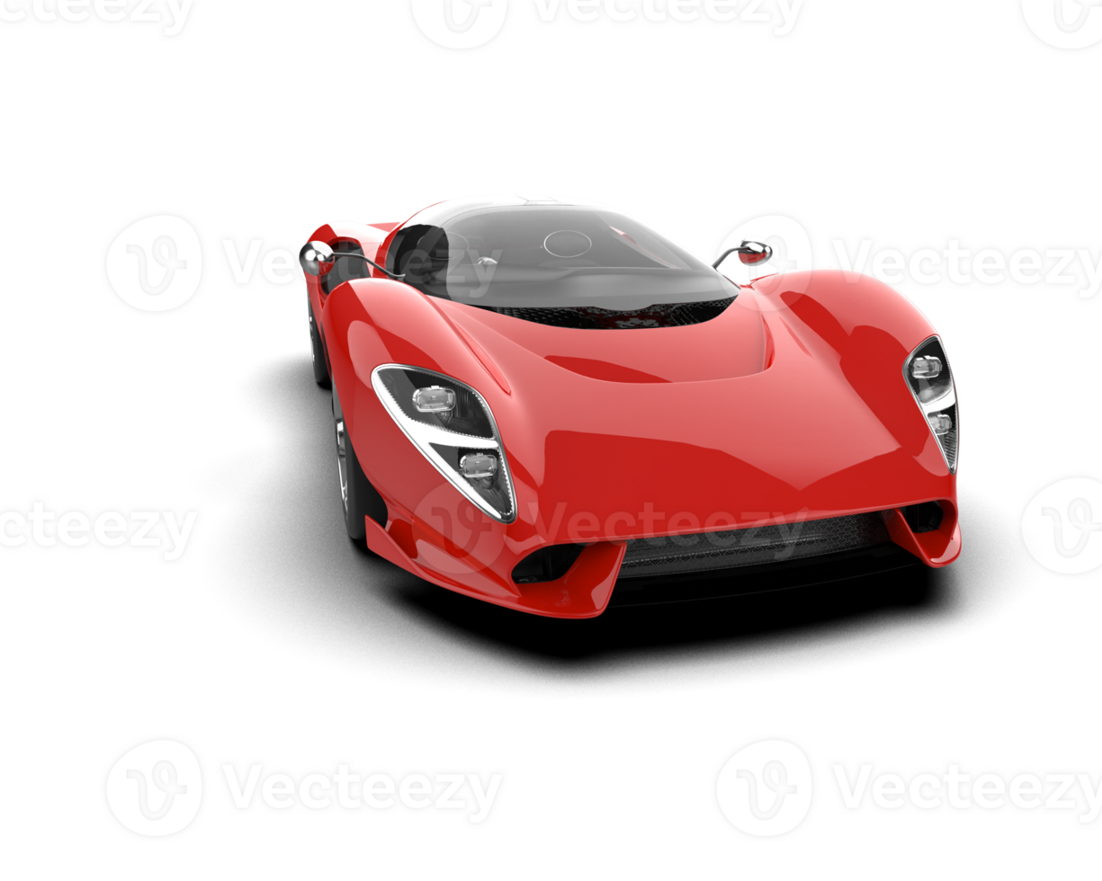 Realistic sport car isolated on background. 3d rendering - illustration png