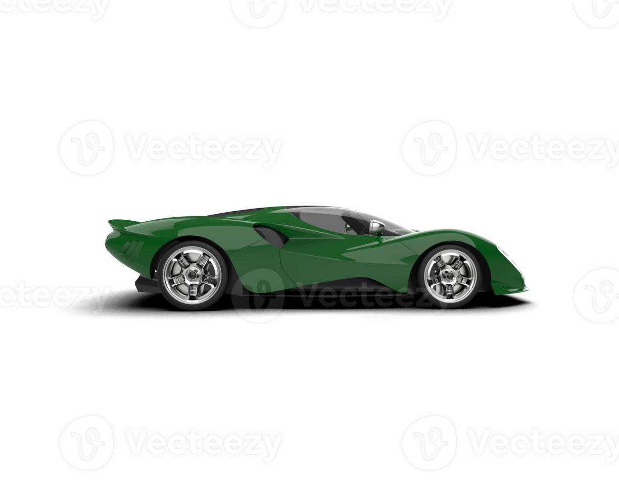 Realistic sport car isolated on background. 3d rendering - illustration png