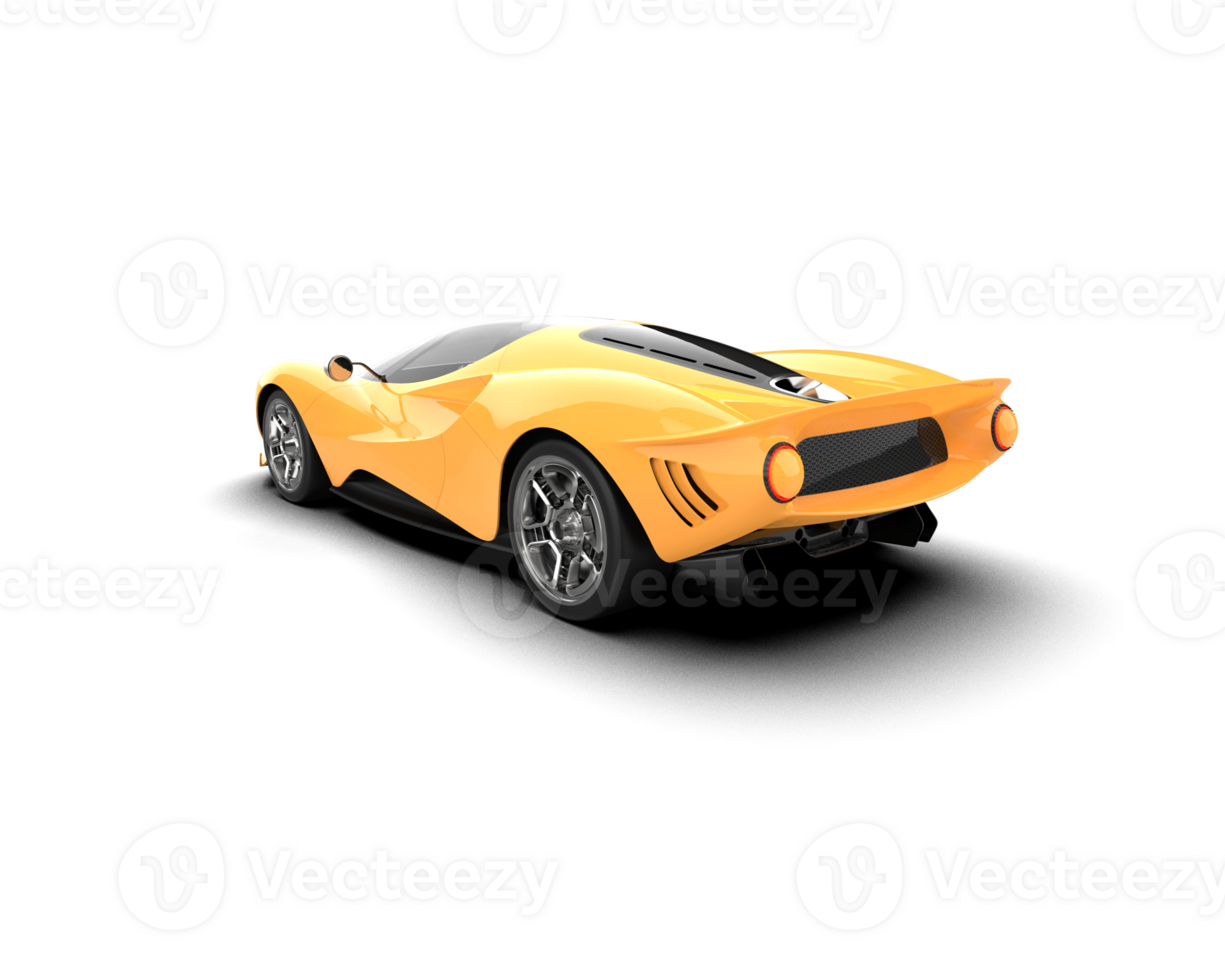 Realistic sport car isolated on background. 3d rendering - illustration png