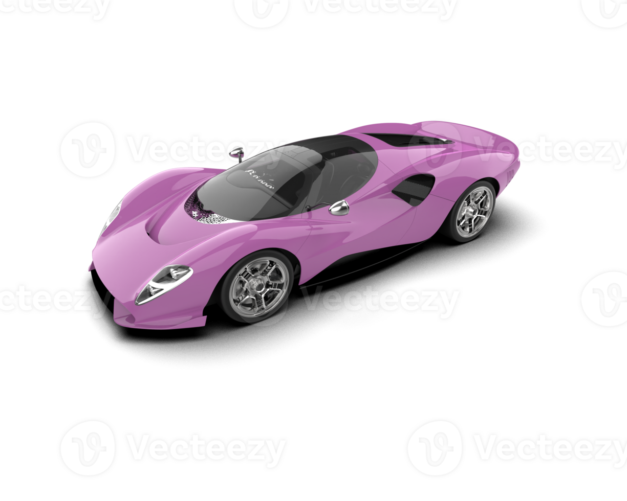 Realistic sport car isolated on background. 3d rendering - illustration png