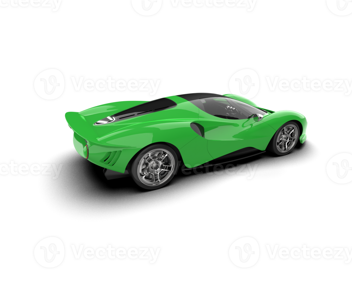 Realistic sport car isolated on background. 3d rendering - illustration png